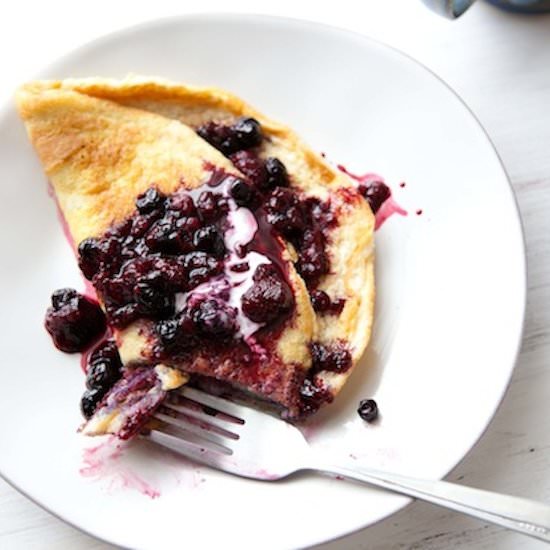 Sweet Omelet with Berries
