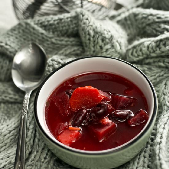 Ukrainian Borsch with Duck Broth