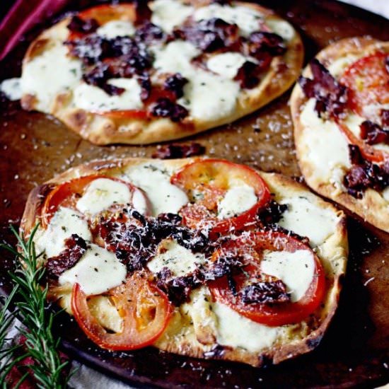 Bacon, Tomato, & Rosemary Pizza