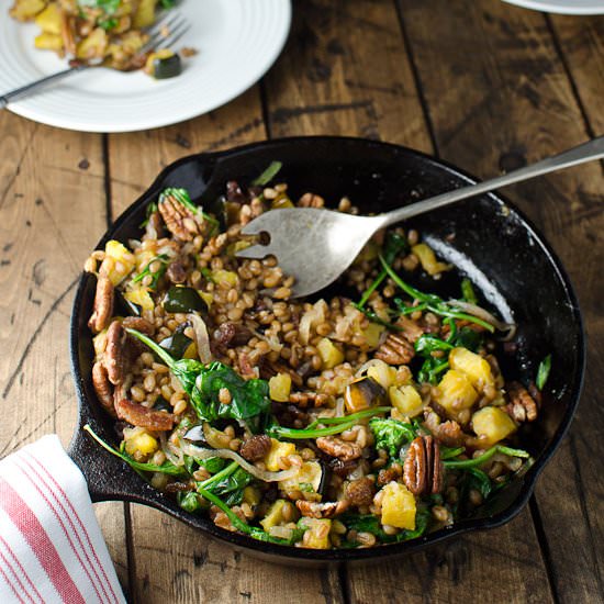 Wheat Berries w/ Caramelized Onions
