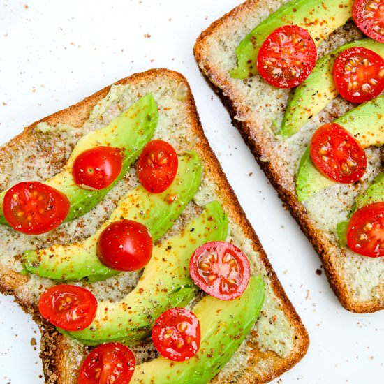 Avocado Cherry Tomato Toast