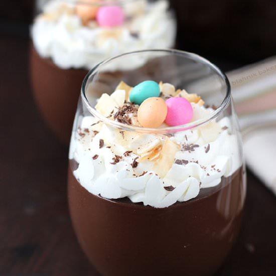 Dark Chocolate Coconut Pudding