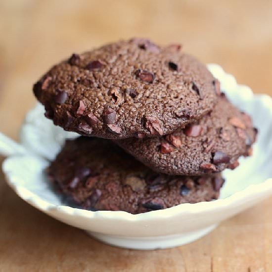 Triple chocolate cookies