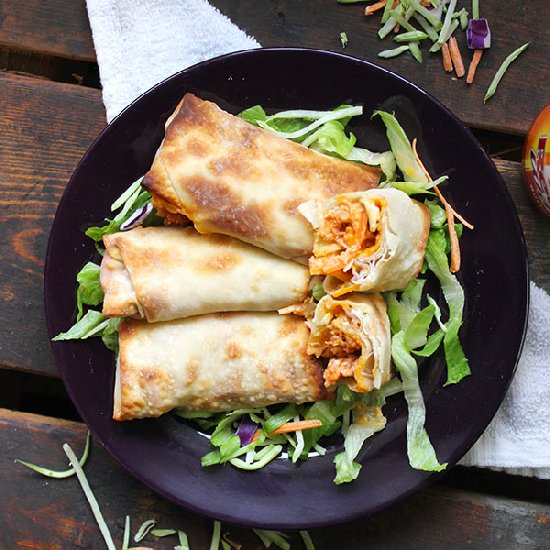Skinny Buffalo Chicken Wraps