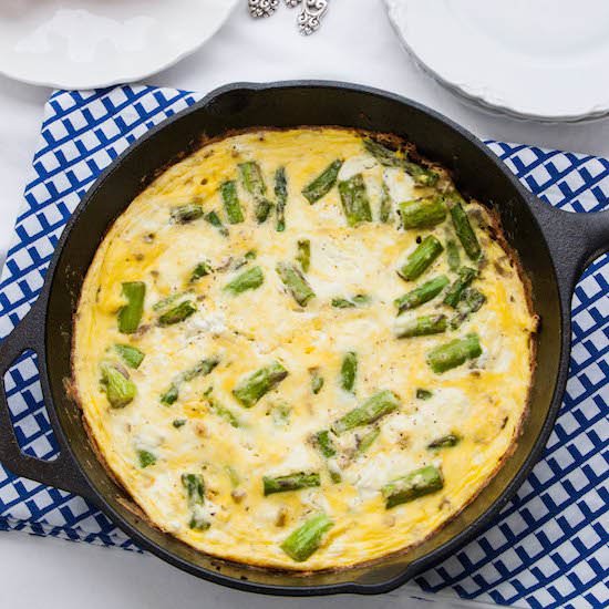 Asparagus & Goat Cheese Frittata