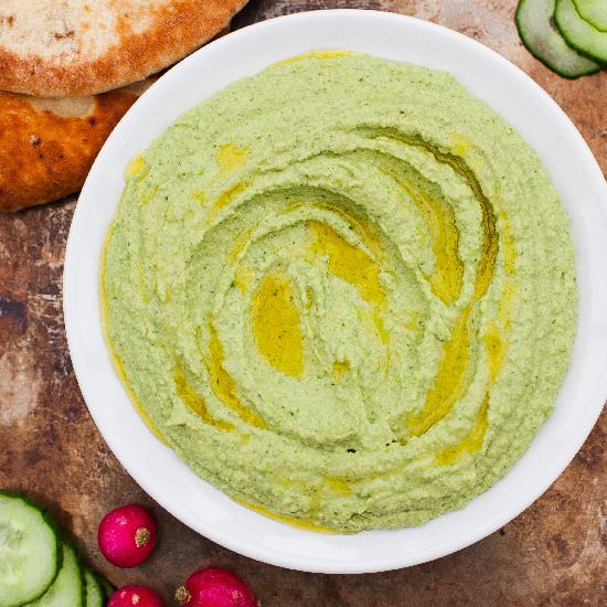 Lemony Edamame Hummus