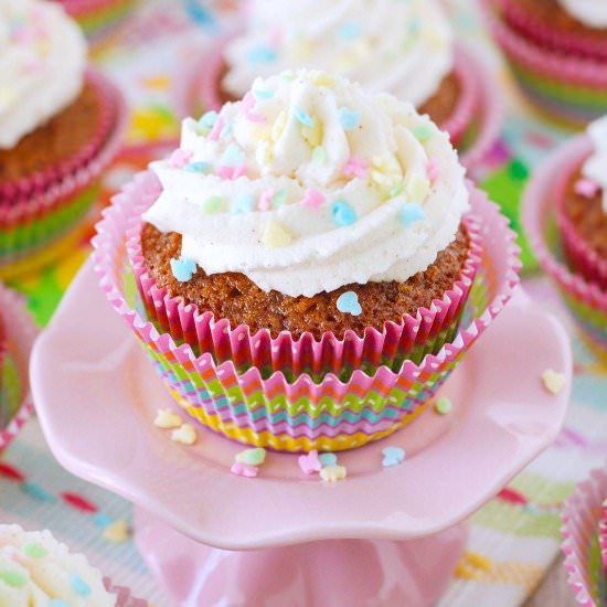 Maple Carrot Cupcakes