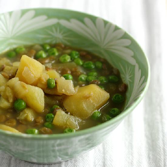 Curried Lentil and Potato Soup