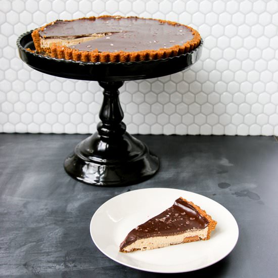 Salted Peanut Butter Banana Tart