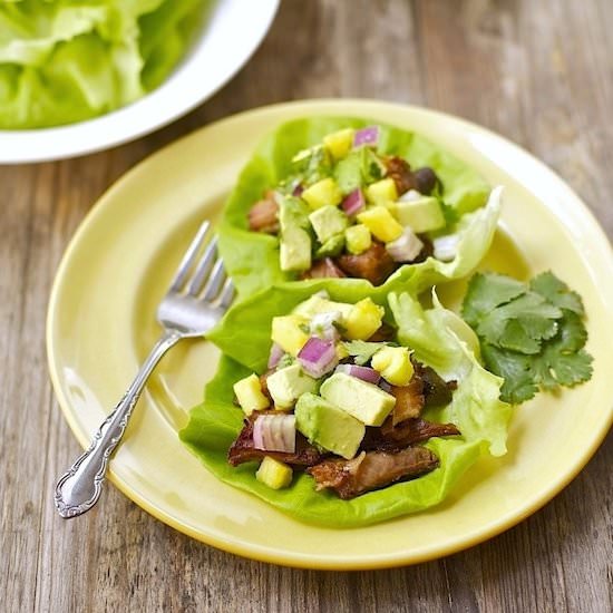 Slow-Cooker Carnitas Lettuce Wraps