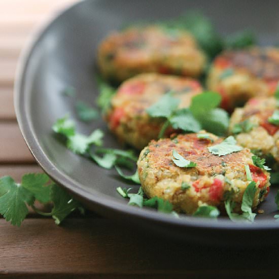 Quinoa + Chickpea Burgers