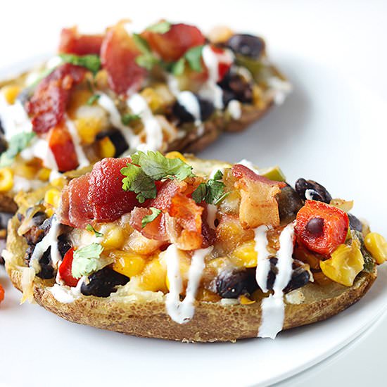 Loaded Southwest Potato Skins!