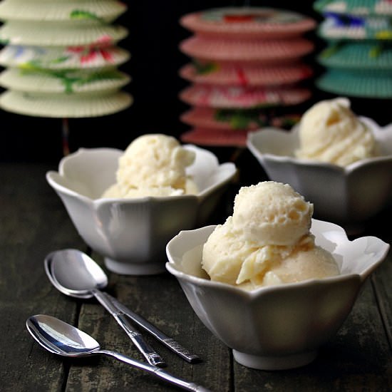 Lemon Coconut Ginger Sherbet