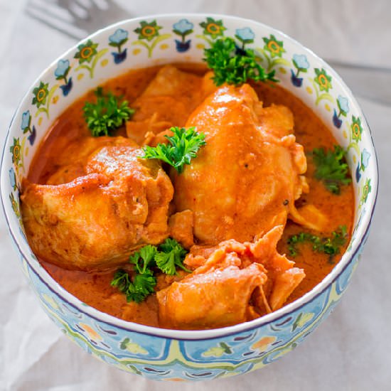 Crockpot Thai Chicken Thighs