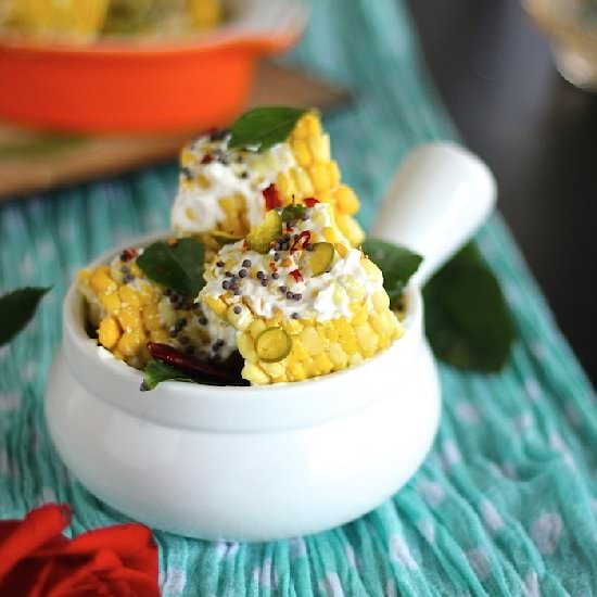 Corn in Seasoned Coconut Milk