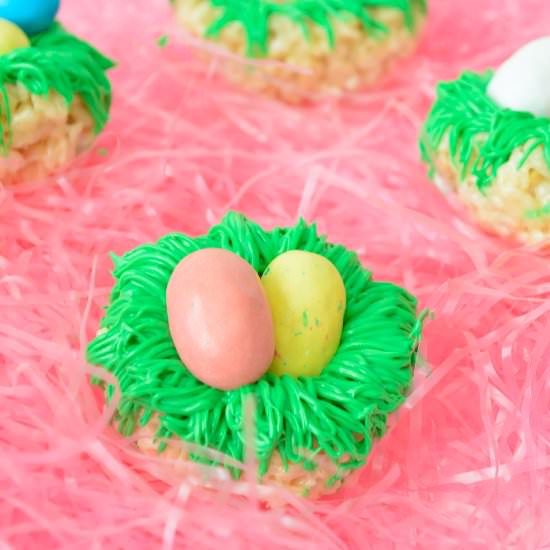 Rice Krispy Bird Nests