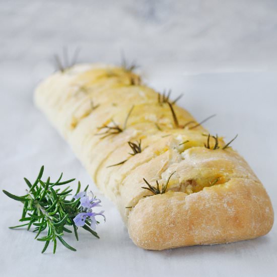 Ciabatta with Rosemary and Garlic