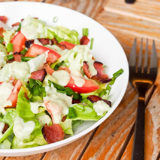 BLT Salad w  Avocado Dressing