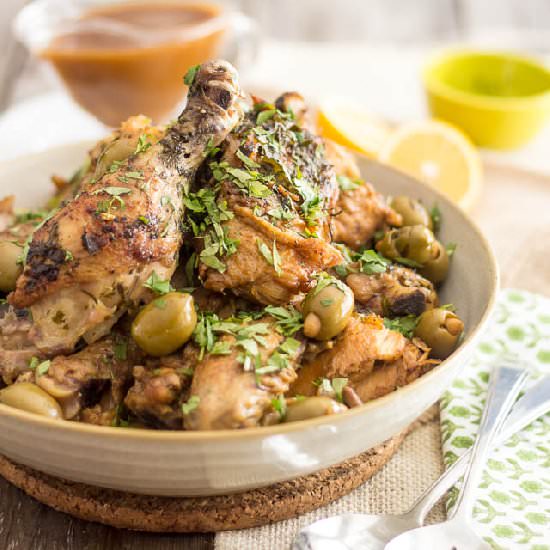 Braised Moroccan Chicken