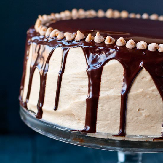 Chocolate PB Brownie Cake