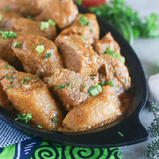 Spicy Plantain Stew (Kondres)