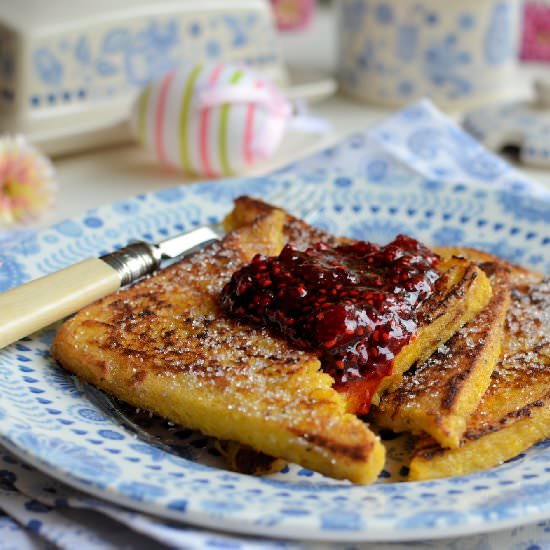 Raspberry & Vanilla French Toast