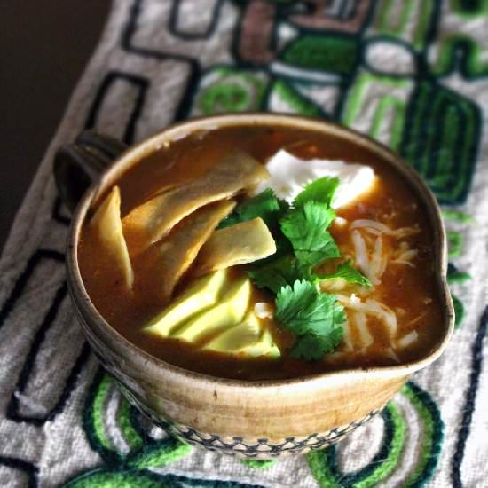 Smoky Chicken Tortilla Soup