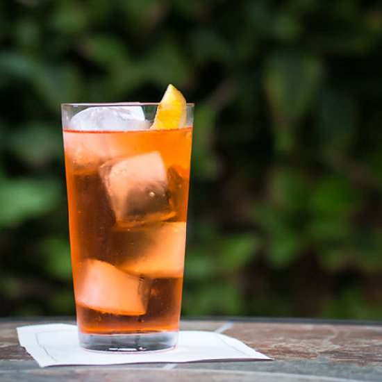 Aperol Tequila Swizzle Cocktail