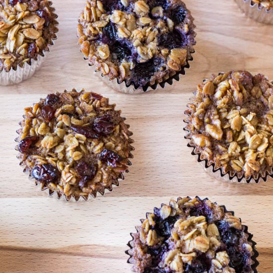 To-Go Baked Oatmeal with Toppings