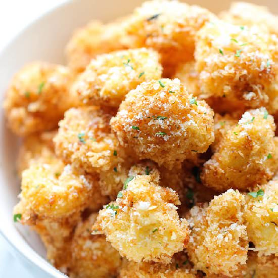 Parmesan Cauliflower Bites