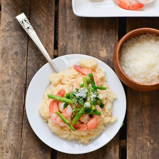 Shrimp and Asparagus Risotto