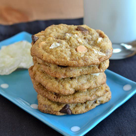 Potato Chip Everything Cookies