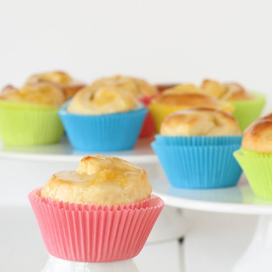 Lemon Curd Muffin Tin Rolls