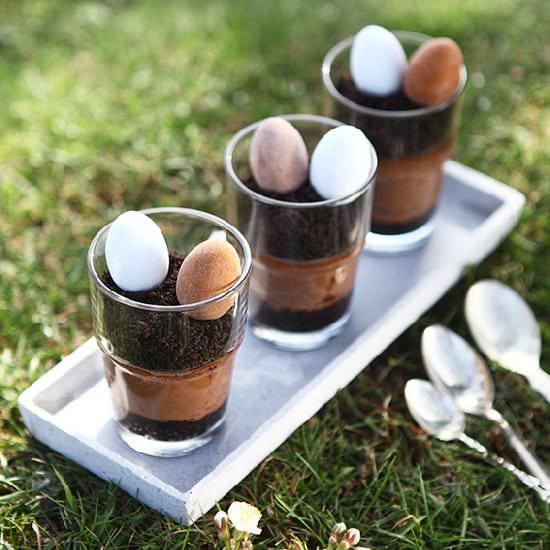Mini Mason Jar Chocolate Cheesecake