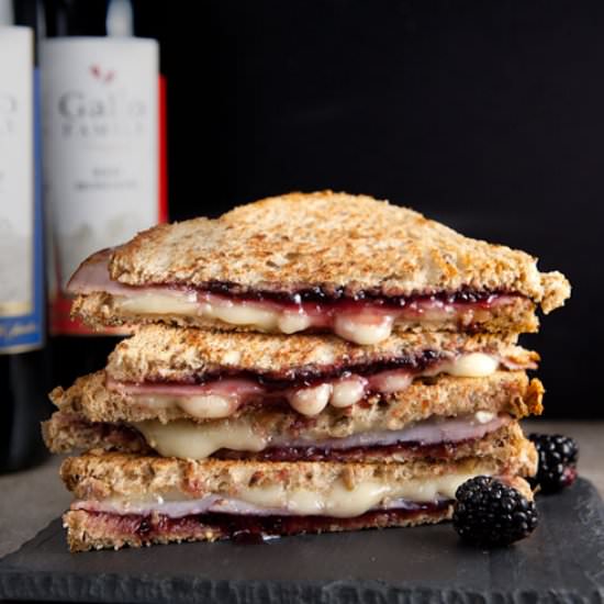 Blackberry Brie Grilled Cheese