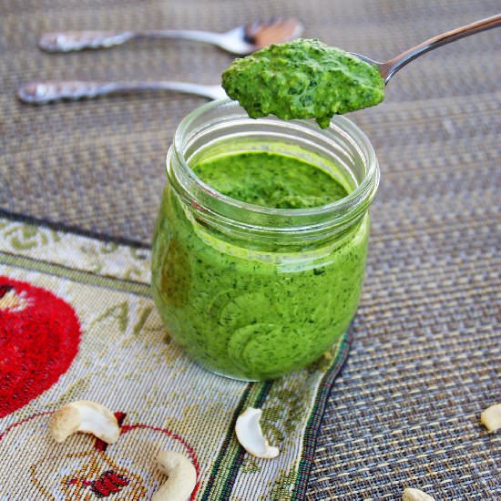 Spinach Sauce with Ramsons