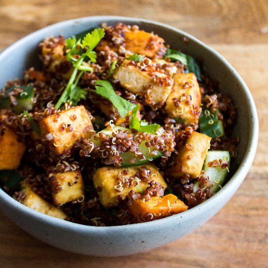 Miso Roasted Veggie Tofu Bowl