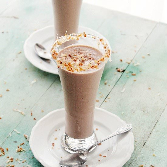 Chocolate Cake & Coconut Milkshake
