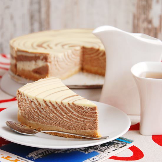Zebra Steamed Cheesecake