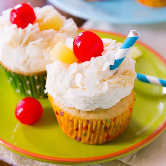 Pina Colada Cupcakes