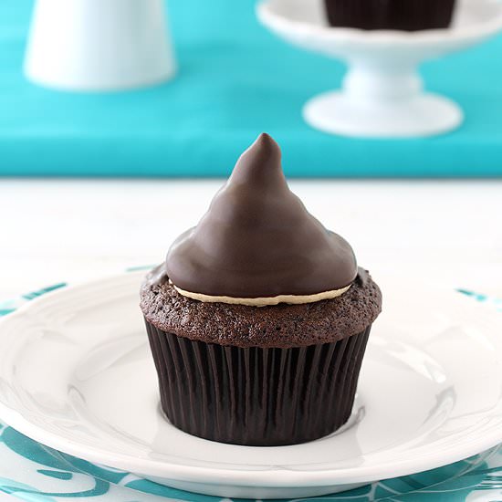 Chocolate Caramel Hi Hat Cupcakes