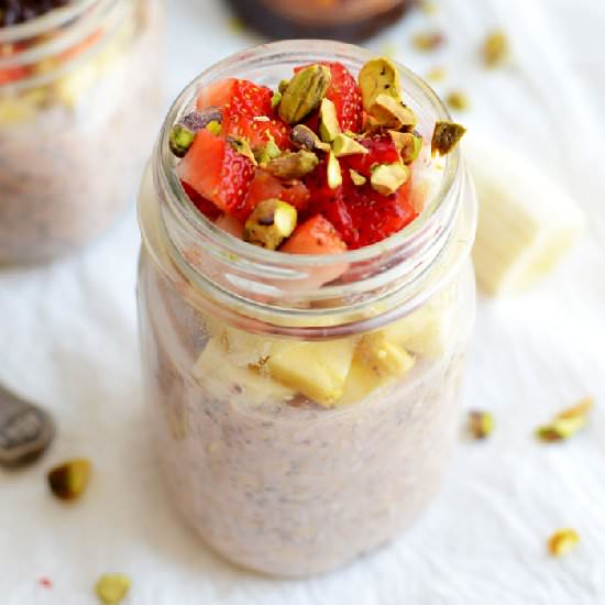 Strawberry Vanilla Overnight Oats