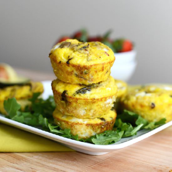 Asparagus and Mushroom Frittatas