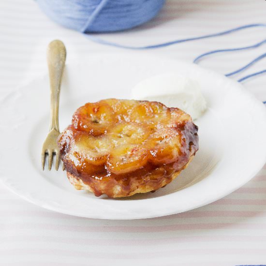 Banana Chocolate Mini Tarts Tatin