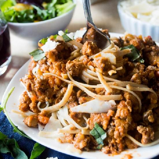 Slow Cooker Bolognese Sauce
