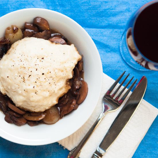 Mushroom Bourguignon