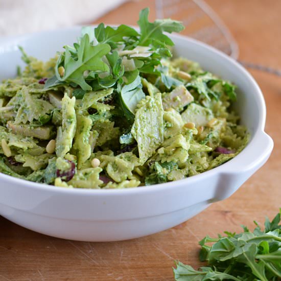 Smoked Turkey Pesto Pasta Salad