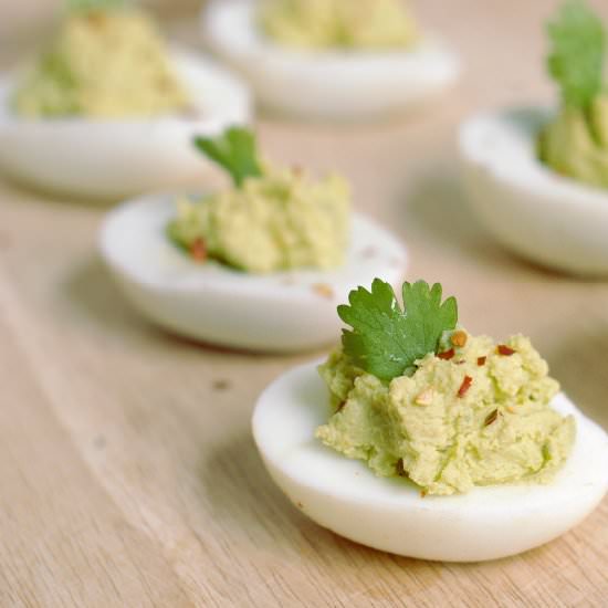 Guacamole Deviled Eggs
