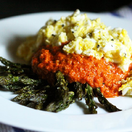 Asparagus and Romesco