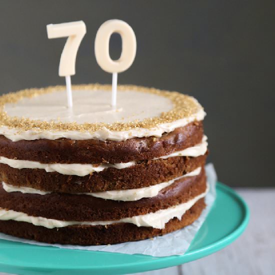Walnut Banana Rum Cake